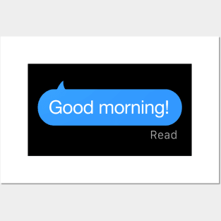 Good Morning Text Posters and Art